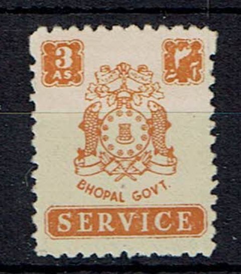 Image of Indian Feudatory States ~ Bhopal SG O354d LMM British Commonwealth Stamp